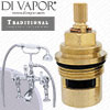 Perrin & Rowe 3500 Traditional Deck-Mounted Bath Shower Mixer with Lever Hot & Cold Compatible Cartridges - PAR350012