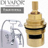 Perrin & Rowe 3501 Traditional Deck-Mounted Bath Shower Mixer Tap Hot & Cold Compatible Cartridges - PAR350112