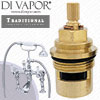 Perrin & Rowe 3505 Traditional Deck-Mounted Bath Filler Tap with Lever Handles Hot & Cold Compatible Cartridges - PAR350511