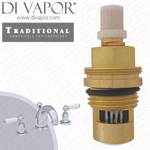 Perrin & Rowe 3700 Traditional Three-Hole Basin Set Clockwise Turn to Open Compatible Tap Cartridge - PAR370012