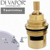 Perrin & Rowe 3735 Traditional Three-Hole Bath Set with Lever Handles Tap Hot & Cold Compatible Cartridges - PAR373512