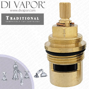 Perrin & Rowe 3746 Traditional Four-Hole Bath Mixer Hot & Cold Compatible Cartridges - PAR374612