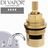 Perrin & Rowe 3859 10 Three Hole Bath Set Crosshead Tap Hot & Cold Compatible Cartridges - PAR385912