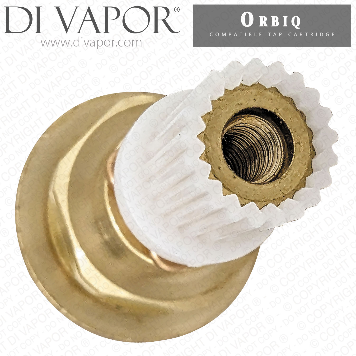 thumbnail image 2 of Perrin And Rowe Orbiq Replacement Tap Valves Cartridge Pair – Brushed Brass 2 of 6