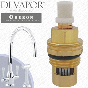 Perrin & Rowe Oberon Sink Mixer with C Spout and Rinse 4866 Cold Tap Cartridge Compatible Spare
