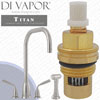 Perrin & Rowe Titan 3 Hole Tap with C Spout and Spray 4876 Cold Tap Cartridge Compatible Spare (AVILION) - PAR487641
