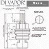 Perrin & Rowe Metis Cold Tap Cartridge Insert Diagram