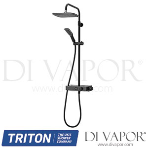 Triton PBDIVBLK Push Button Bar Diverter Mixer Shower Black Spare Parts