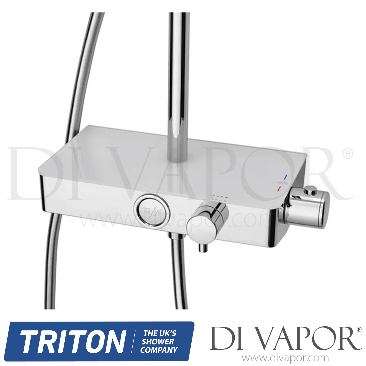 Triton PBDIVCHR Push Button Bar Diverter Mixer Shower Chrome Spare Parts