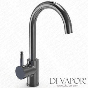 Ellsi PDT-000239-215-52 3 in 1 Single Lever Hot Water Kitchen Sink Mixer Tap Gun Metal Spare Parts