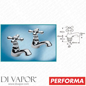 Pegler Yorkshire Performa Eco 4W9040 Souvenir 1/2 Inch Basin Taps Spare Parts
