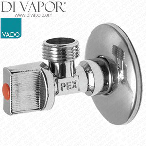 Vado Plumbex PEX-233-C/P 1/2 Inch x 1/2 Inch Quarter Turn Angle Valve