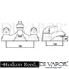 Hudson Reed Ultra Eon Shower Mixer Tap Spare Dimensions