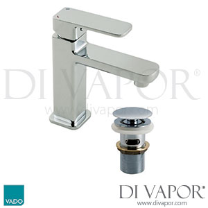 VADO PHA-100M/CC-C/P Phase Mini Mono Basin Mixer Single Lever with Clic-Clac Waste Tap Spare Parts
