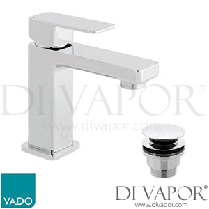 Vado PHA-200MF/CC-C/P Phase Mini Mono Basin Mixer + Universal Waste Spare Parts