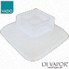 Frosted Glass Soap Dish Vado