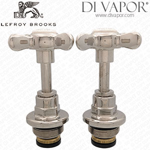 Lefroy Brooks PHL006NK 3/4 Inch Headworks Pair - Nickel