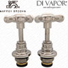 Lefroy Brooks PHL006NK 3/4 Inch Headworks Pair - Nickel