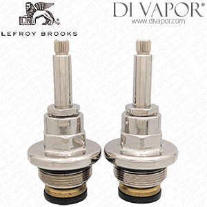 Lefroy Brooks PHL007NK 3/4 Inch Pair of Headworks - Nickel