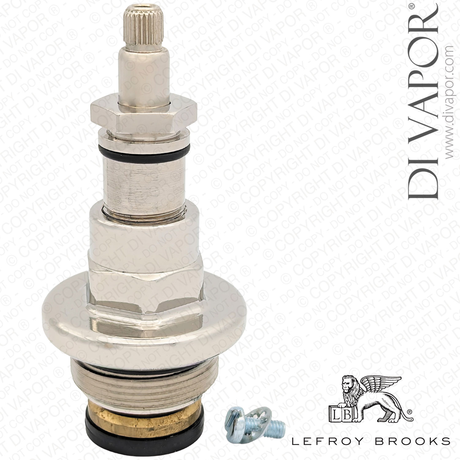 Lefroy Brooks PHL075NK 1900 Classic 3/4 Headwork Cartridge Silver Nickel Finish