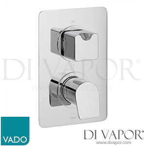 VADO PHO-148D/3-TRIM-C/P Trim Kit DX Photon 3 Outlet Trim 148D/3 Thermostatic Valve (CON-048D/3-BR) Spare Parts