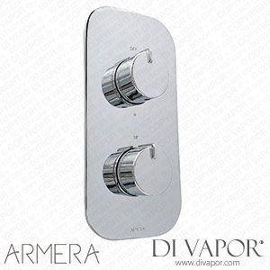 Armera PI.343.66.5 Pivot Round Concealed Thermostatic Valve 3 Outlet Brushed Black Spare Parts