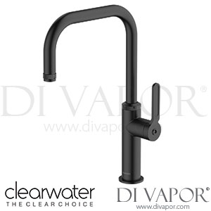 Clearwater PIL20MB Pioneer U Single Lever Matt Black Monobloc Kitchen Mixer Tap Spare Parts