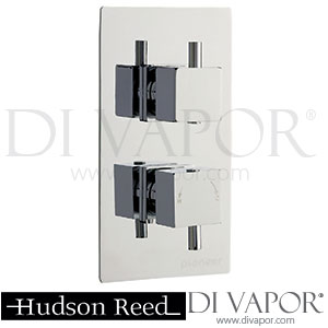 Hudson Reed PIOV51 Pioneer Square Twin Concealed Valve - ABS Trimset Shower Spare Parts