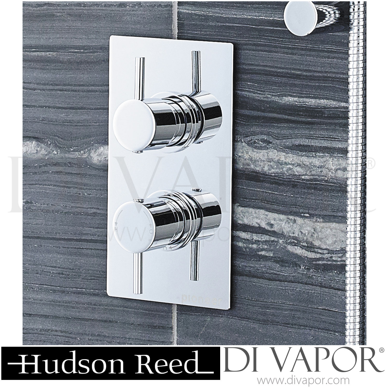 Ultra Pioneer Round Concealed Twin Shower Valve with Built in