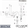 Bristan PIV 3HBAS C Mixer Spare Tech Diagram