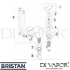 Bristan PIV 3HBF C GEN1 Spares Tech Diagram