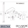 Bristan PIV SABAS C Mixer Spare Tech Diagram