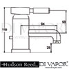Hudson Reed Helix Basin Mixer Dimension