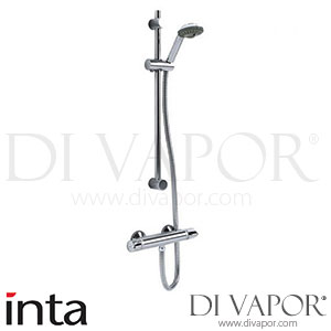 Inta PL10016CP Plus Thermostatic Bar Shower with Flexible Slide Rail Kit & Fast Fix Brackets Spare Parts