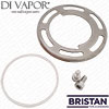 Bristan PLT04746 Omega/Osborne/Pisa Cartridge Metal Front Plate Assembly used with 06732COMPL Thermostatic Cartridge