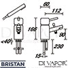 Bristan PM 1HBSM C Mixer Spare Diagram