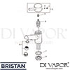 Bristan PM 1HBSM C Mixer Spare Tech Diagram