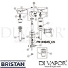 Bristan PM 3HBAS C Mixer Spare Tech Diagram