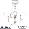 Bristan PM BAS C Mixer Spare Tech Diagram