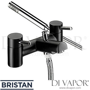 Bristan PM BSM B Prism Contemporary Pillar Bath Shower Mixer - Black - Spare Parts
