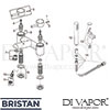 Bristan PM BSM C Mixer Spare Tech Diagram