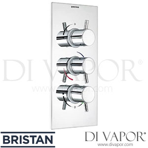 Bristan PM SHC3DIV C Prism Thermostatic Recessed 3 Control Shower with Stopcock & Two Outlet Diverter Spare Parts