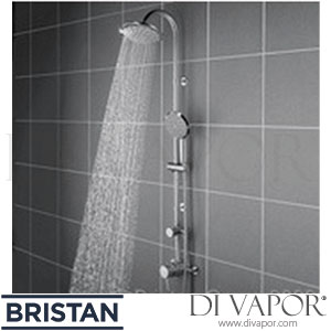 Bristan PM SQSHXDIV C Prism Exposed Fixed Head Shower Valve with Diverter & Kit Spare Parts