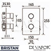 Bristan PM2-SHCVO-C Spare Parts Diagram