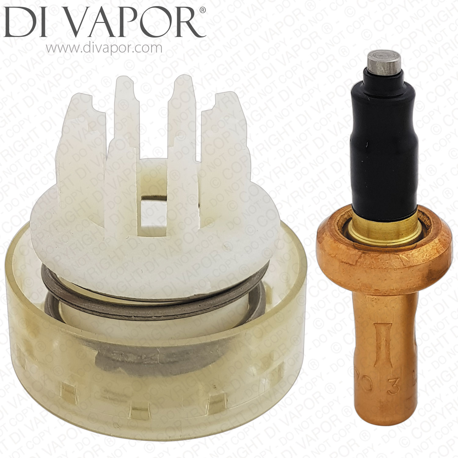 Wax Thermostat and Slider for Imperial Shower Valve Thermostatic