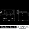 Hudson Reed Tec Wall Mounted Basin Mixer Tap Dimension