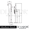 Hudson Reed Tec Bath Shower Mixer Dimension