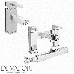 Victorian Plumbing Prime Modern Basin and Bath Shower Mixer Tap Pack - Chrome - PRI001-PRI007 Spare Parts