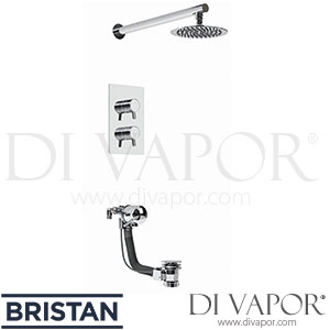 Bristan PRISM SHWR PK Prism Recessed Concealed Dual Control Bath and Shower Pack Spare Parts
