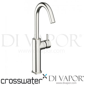 Crosswater PRO113DNV Mike Pro | MPRO Side Lever Tall Monobloc Basin Mixer - Brushed Stainless Steel Tap Spare Parts